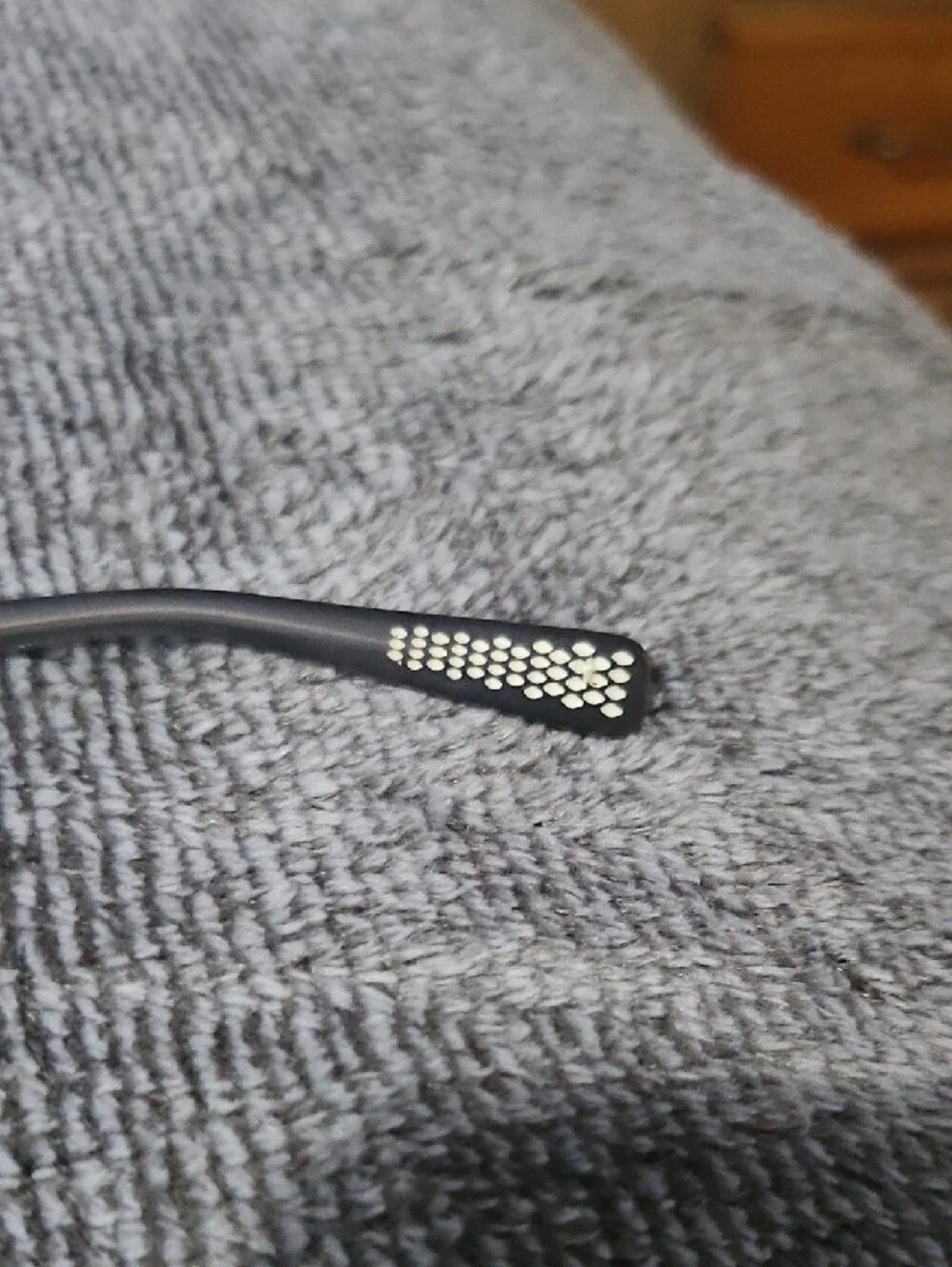 Nike! Just Do It Clear Eyeglass Frames with Dark Brown Temples Nike Swoosh On S - Picture 4 of 4